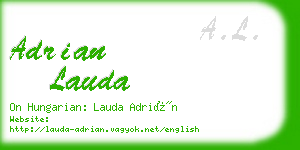 adrian lauda business card